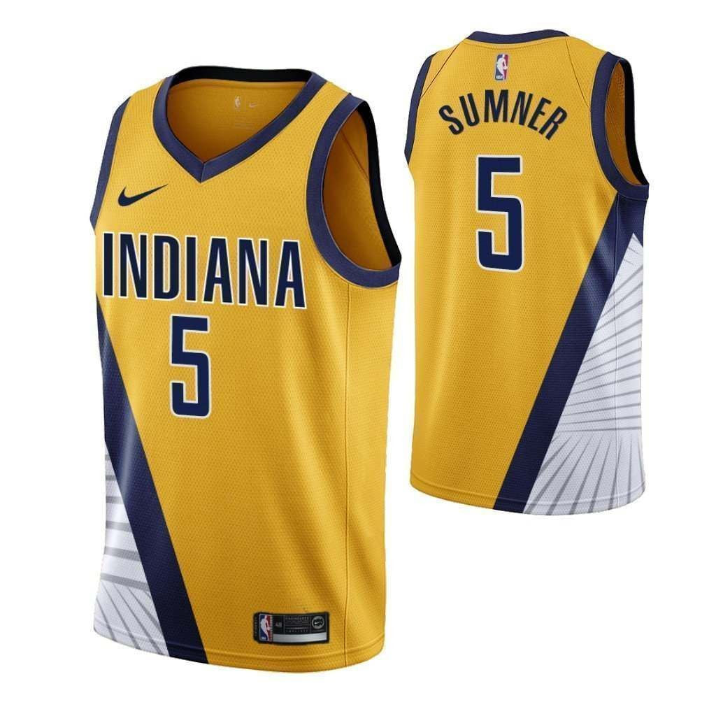 Edmond Sumner - Indiana Pacers - Game-Worn City Edition Jersey - 2019-20  NBA Season Restart with Social Justice Message