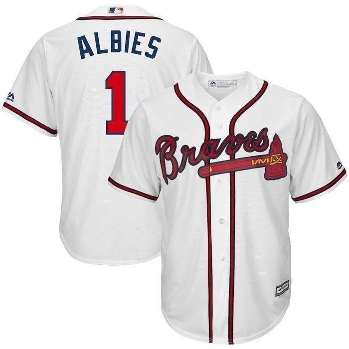 Ozzie Albies Atlanta Braves Jersey Sz LARGE