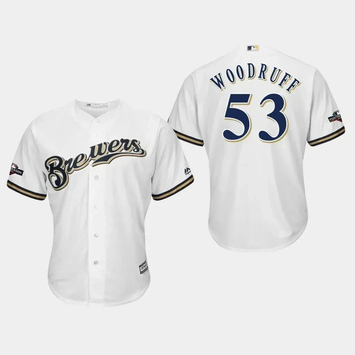Brandon Woodruff Milwaukee Brewers 2019 Postseason Baseball Jersey —  Ecustomily