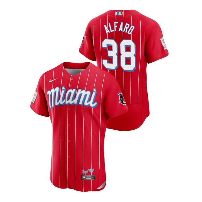Jorge Alfaro Miami Marlins City Connect 2021 Baseball Player Jersey —  Ecustomily