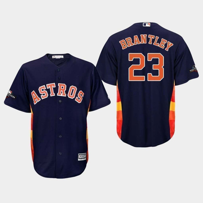 Michael Brantley Game-Used 2019 Postseason Road Gray Jersey (Sz 46)