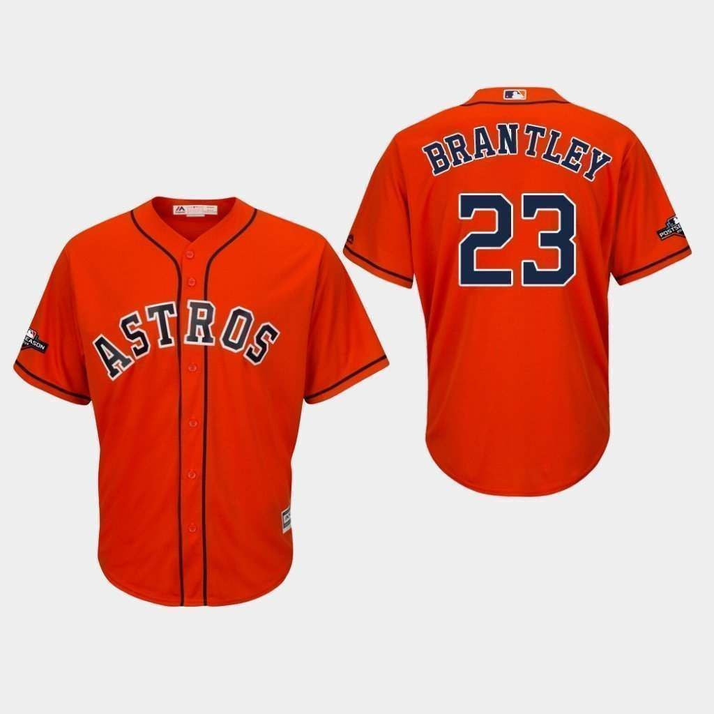 Michael Brantley Game-Used 2019 Postseason Road Gray Jersey (Sz 46)