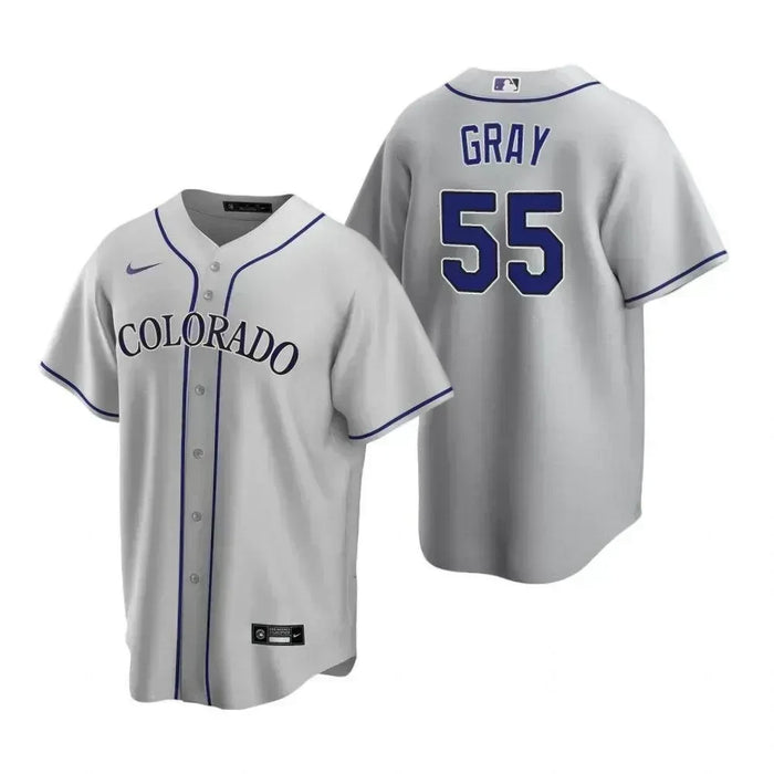Grey MLB Colorado Rockies Baseball Jersey Gift For Best Friend
