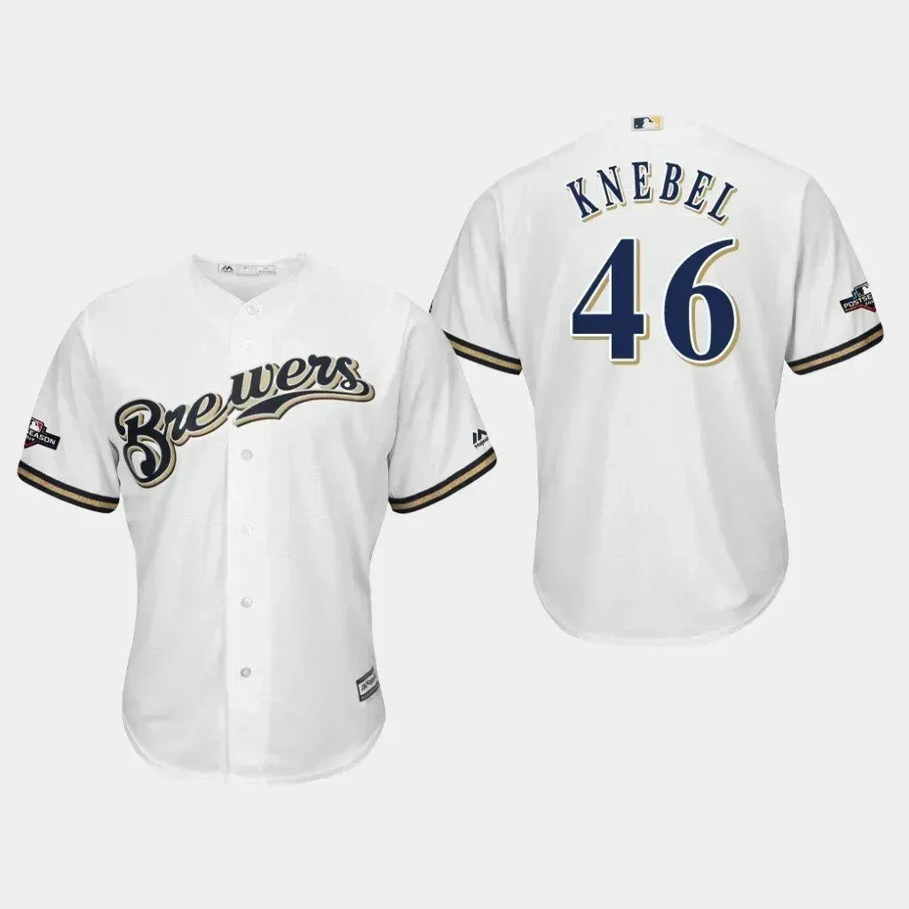 2019 Team-Issued Cerveceros Jersey: Corey Knebel #46