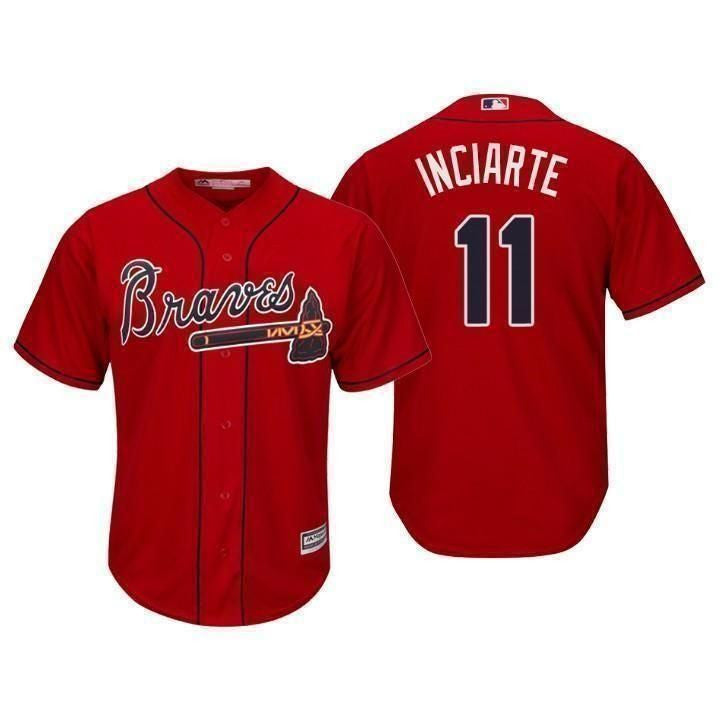 Basic MLB Atlanta Braves Baseball Jersey Inciarte Gift For Dad From Daughter