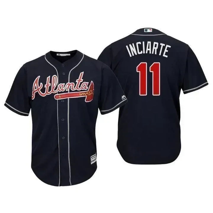 Basic MLB Atlanta Braves Baseball Jersey Inciarte Gift For Dad