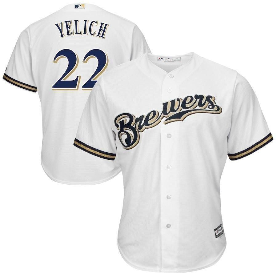 Christian Yelich Jersey Art Milwaukee Brewers MLB Wall Art 