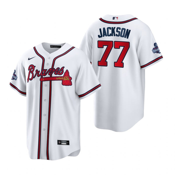 Luke Jackson Atlanta Braves 2021 World Series White Baseball