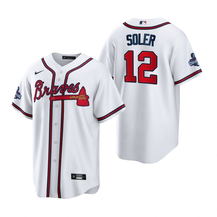 Jorge Soler Atlanta Braves 2021 World Series White Baseball Player