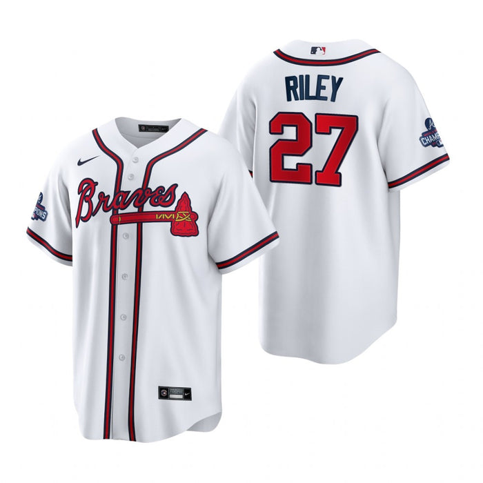 Austin Riley Atlanta Braves 2021 World Series White Baseball Player Je —  Ecustomily