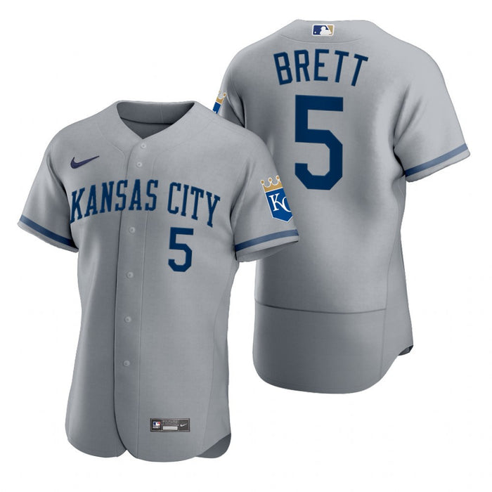 George Brett 2022 Kansas City Royals Gray Baseball Player Jersey
