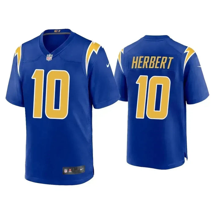 Justin Herbert Custom Stitched Navy Jersey