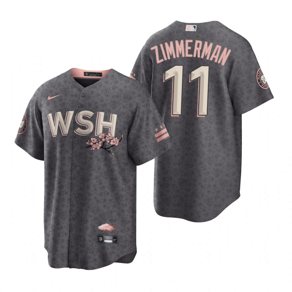 Ryan Zimmerman Men's Washington Nationals 2022 City Connect Jersey - Gray  Replica