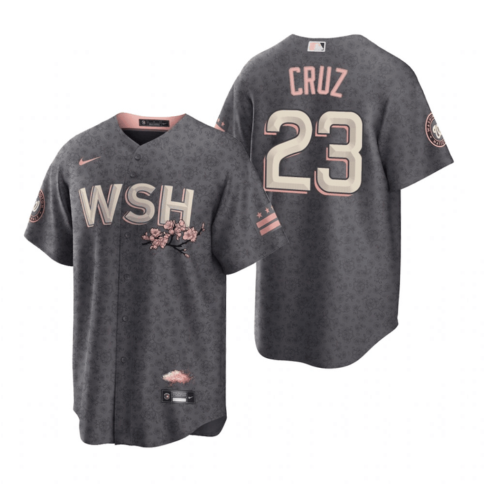 Nelson Cruz Washington Nationals 2022 City Connect Grey Baseball
