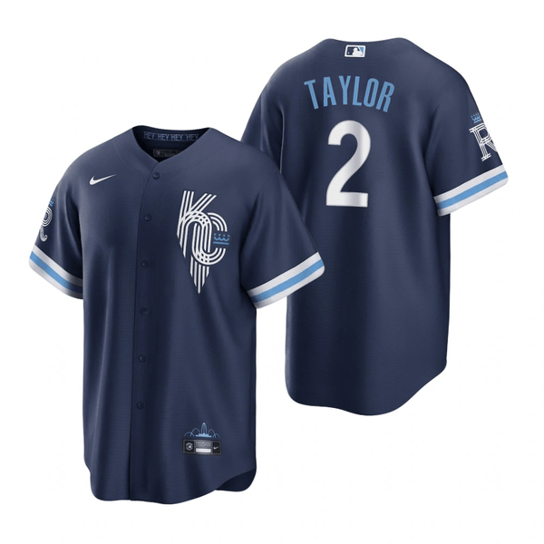 Michael A.Taylor Kansas City Royals 2022 City Connect Navy Baseball Pl —  Ecustomily