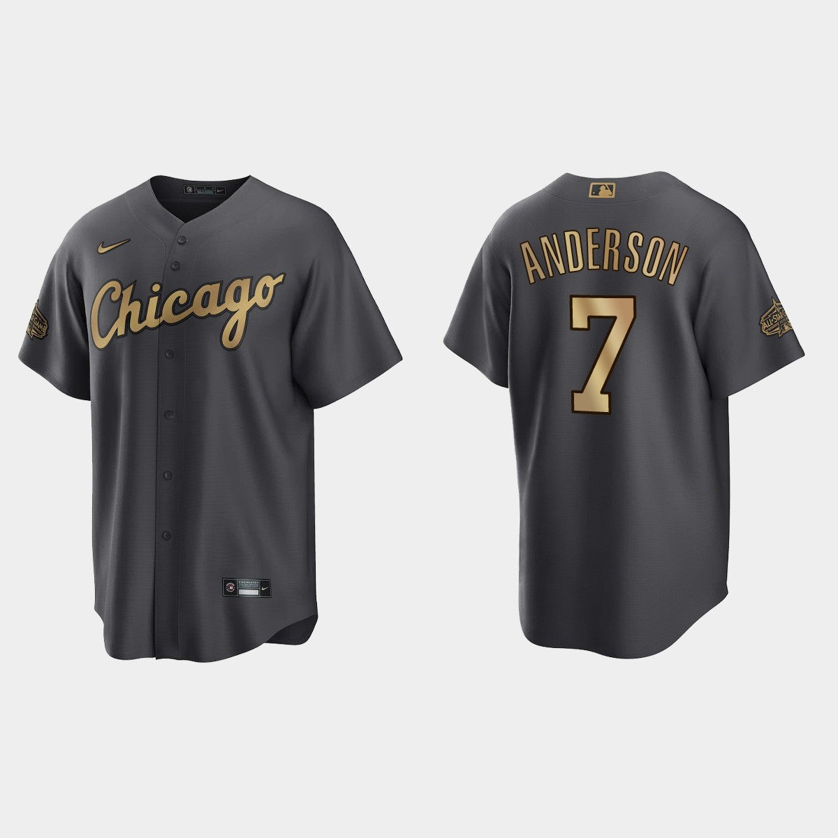 Tim Anderson #7 Chicago White Sox Charcoal 2022 All-Star Game