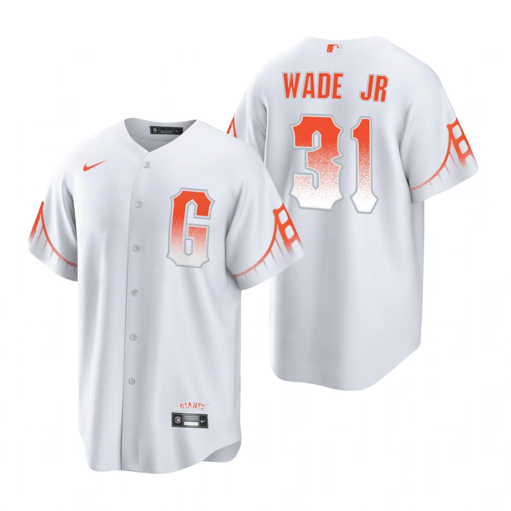 San Francisco Giants LaMonte Wade Jr White 2021 City Connect Replica Jersey