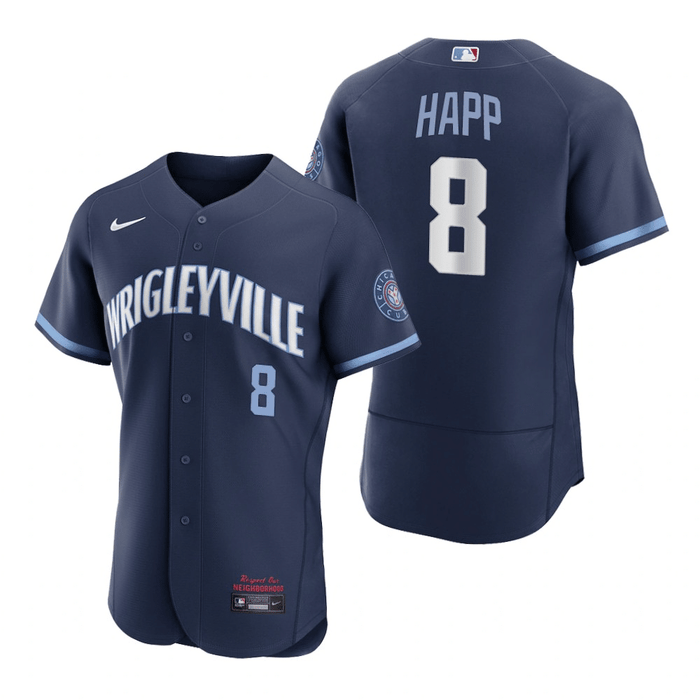 Ian Happ Chicago Cubs 2021 City Connect Navy Baseball Player Jersey —  Ecustomily