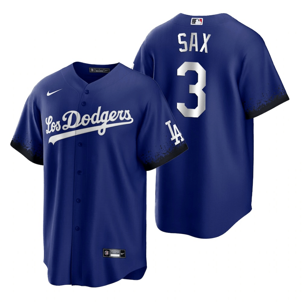 Steve Sax Los Angeles Dodgers City Connect 2021 Baseball Player Jersey —  Ecustomily