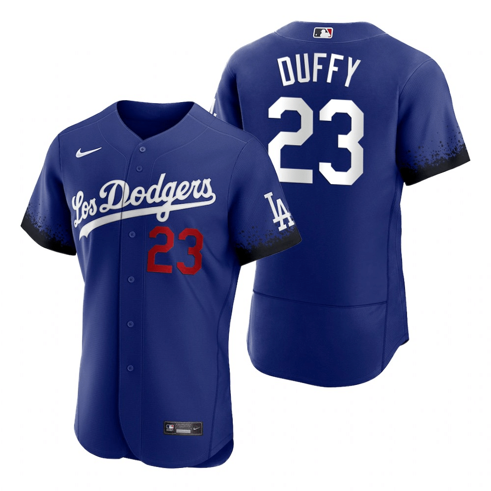 Danny Duffy Los Angeles Dodgers 2021 City Connect Royal Baseball