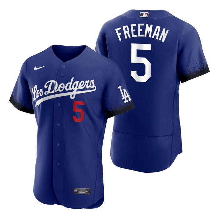 Freddie Freeman Los Angeles Dodgers 2021 City Connect Royal Baseball P —  Ecustomily