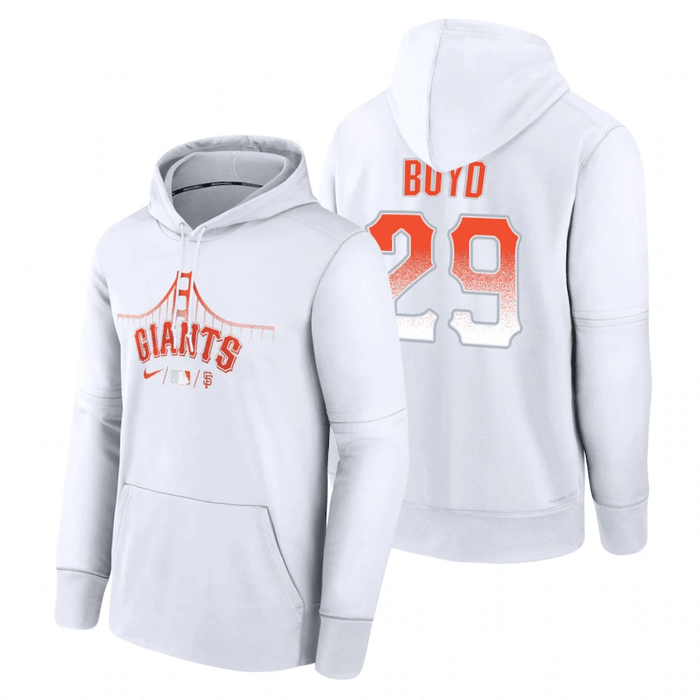San Francisco Giants City Connect Therma Hoodie WHITE-WHITE
