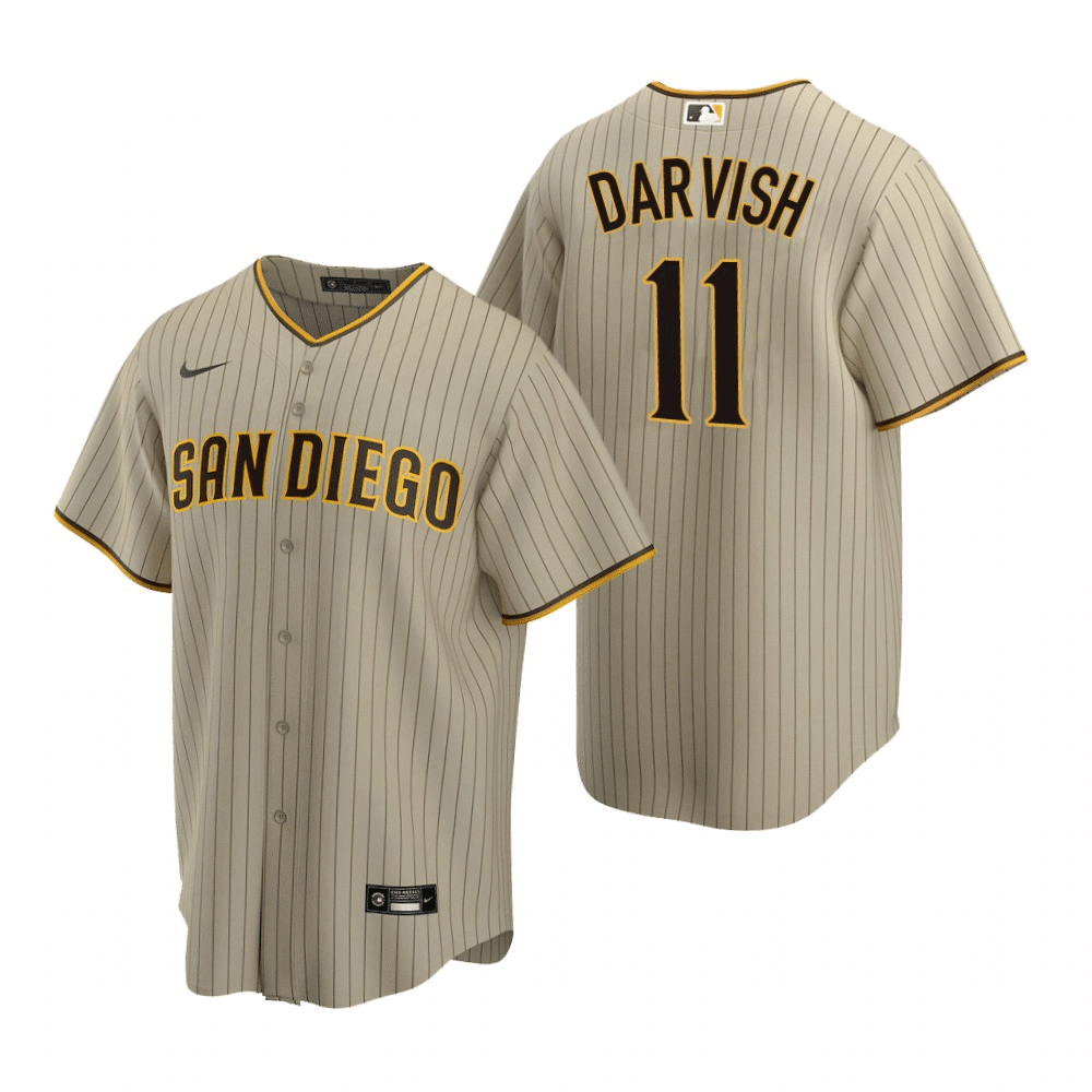 Yu Darvish San Diego Padres Alternate Tan Baseball Player Jersey —  Ecustomily