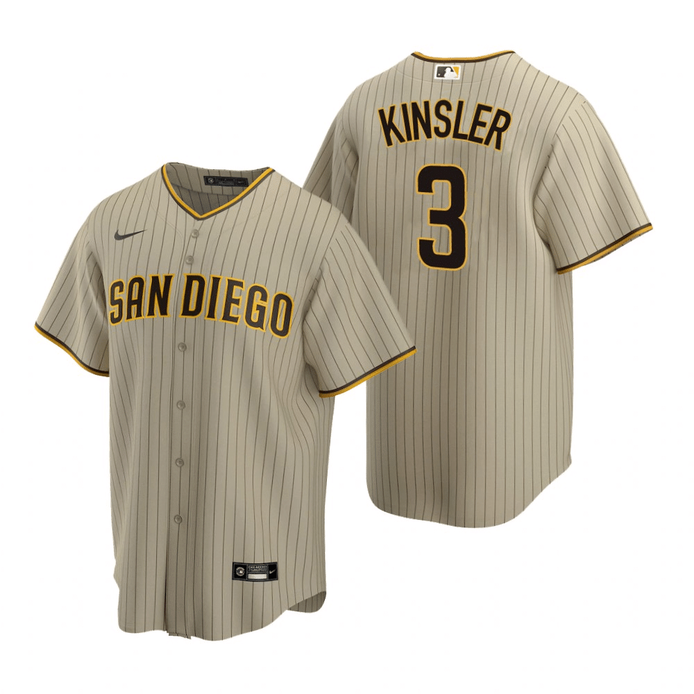 Women's Ian Kinsler San Diego Padres Replica Brown Tan/ Alternate