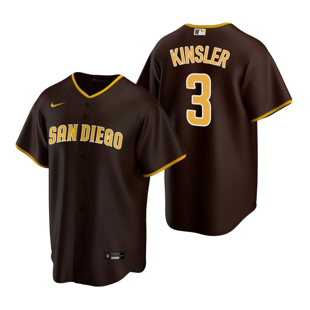 Men's Ian Kinsler San Diego Padres Authentic Brown Road Jersey