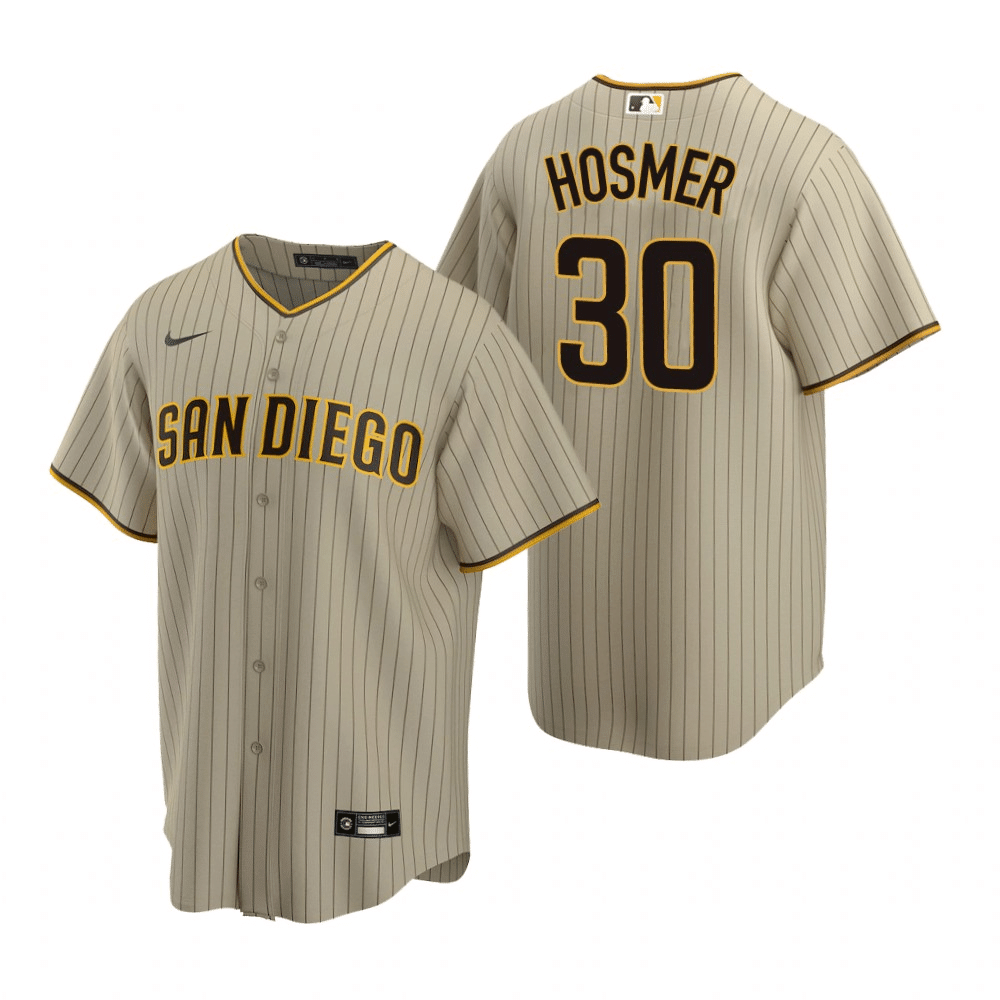 Men's Eric Hosmer San Diego Padres Authentic Brown Tan/ Alternate