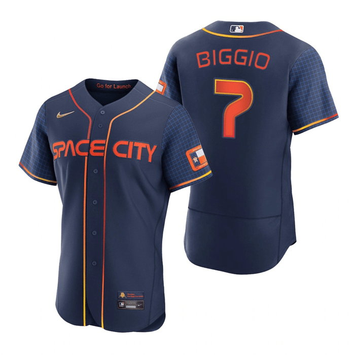 Craig Biggio Houston Astros 2022 City Connect Navy Baseball Player