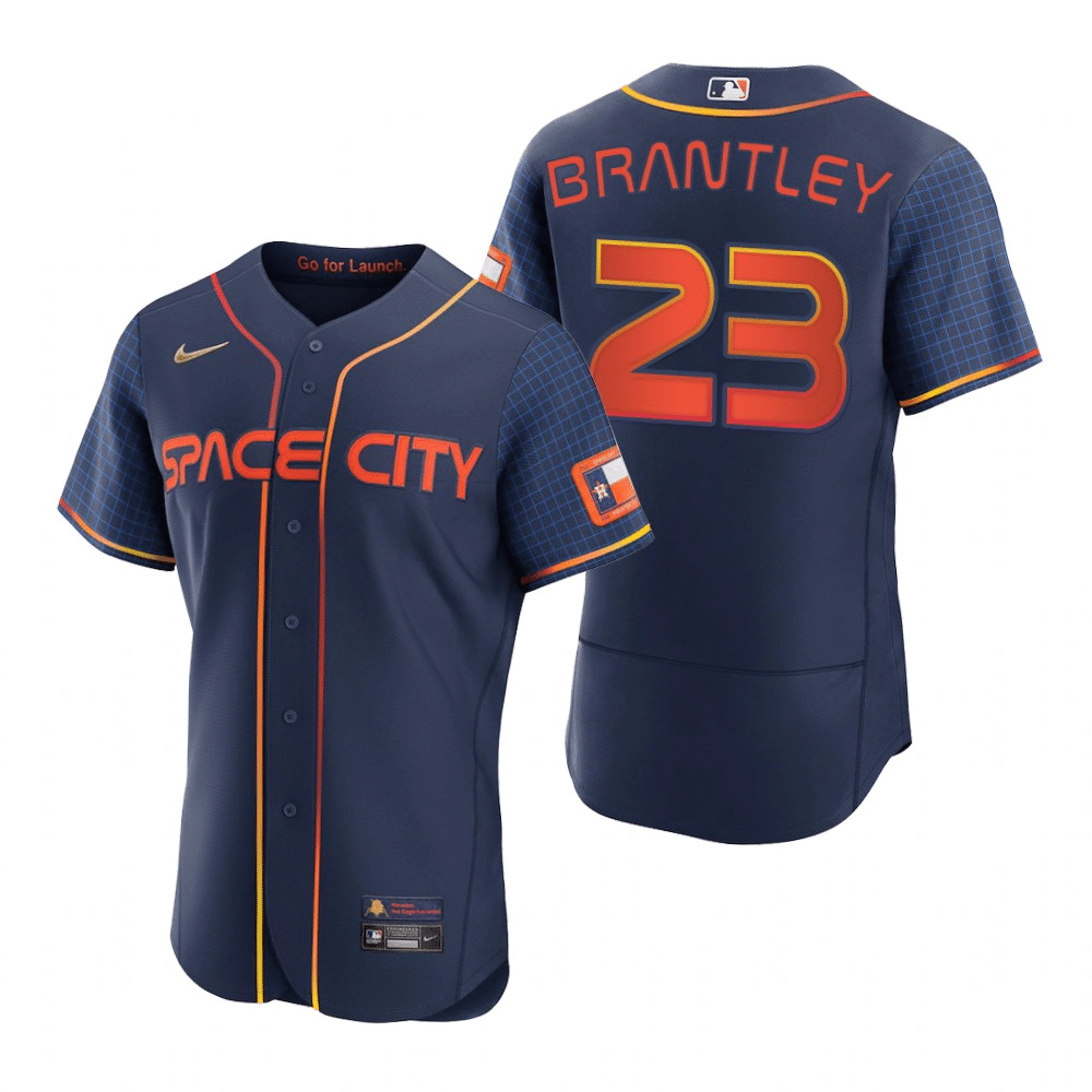 Michael Brantley Houston Astros 2022 City Connect Navy Baseball Player —  Ecustomily