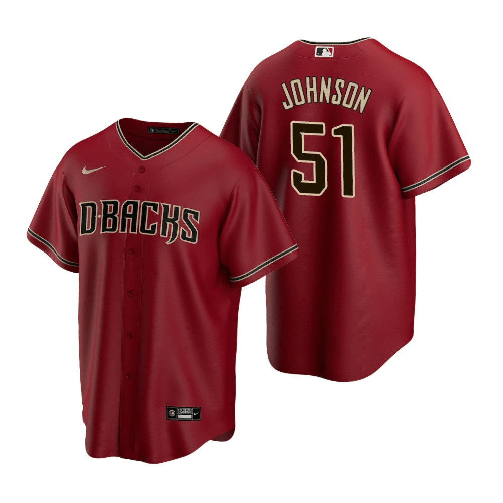 Randy Johnson Arizona Diamondbacks Alternate Crimson Baseball Player J —  Ecustomily