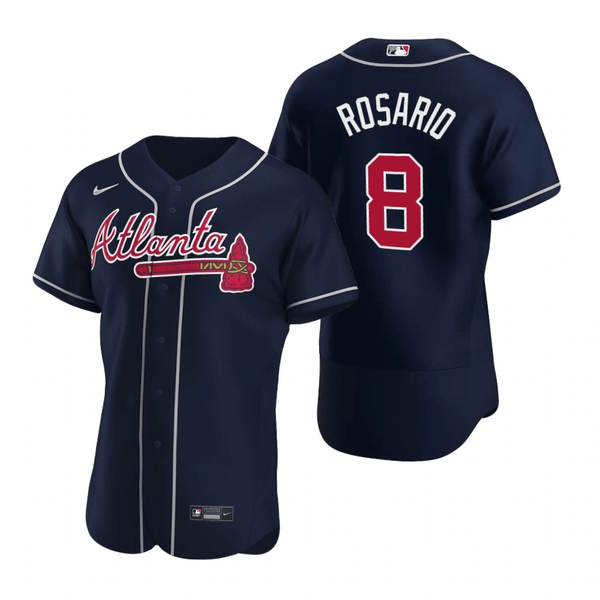 Eddie Rosario Atlanta Braves Alternate Navy Baseball Player Jersey