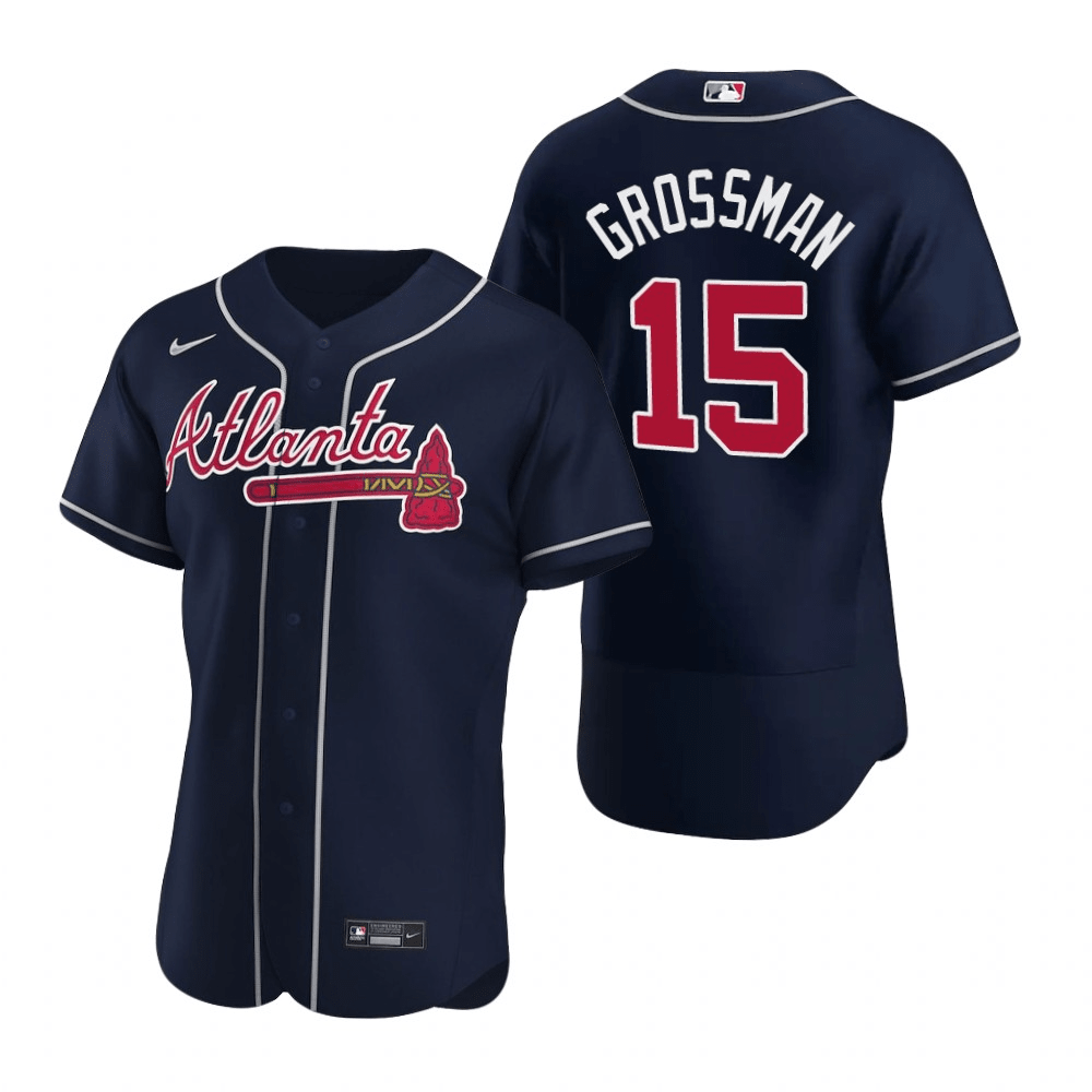 Robbie Grossman Atlanta Braves Alternate Navy Baseball Player Jersey —  Ecustomily