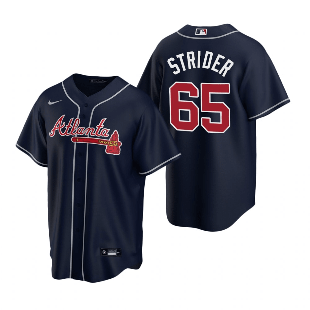 Spencer Strider Atlanta Braves Alternate Red Baseball Player Jersey —  Ecustomily