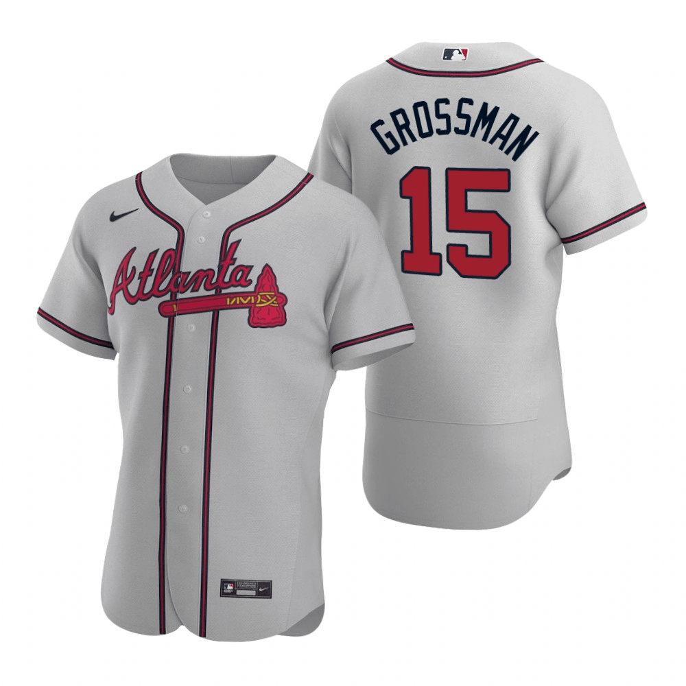 Phil Gosselin Atlanta Braves Road Gray Baseball Player Jersey — Ecustomily