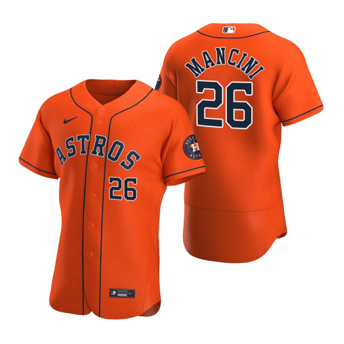 Orange MLB Houston Astros Baseball Jersey Gift For Dad From Daughter