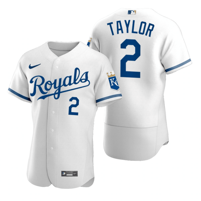 Michael A. Taylor Kansas City Royals Home White Baseball Player Jersey —  Ecustomily