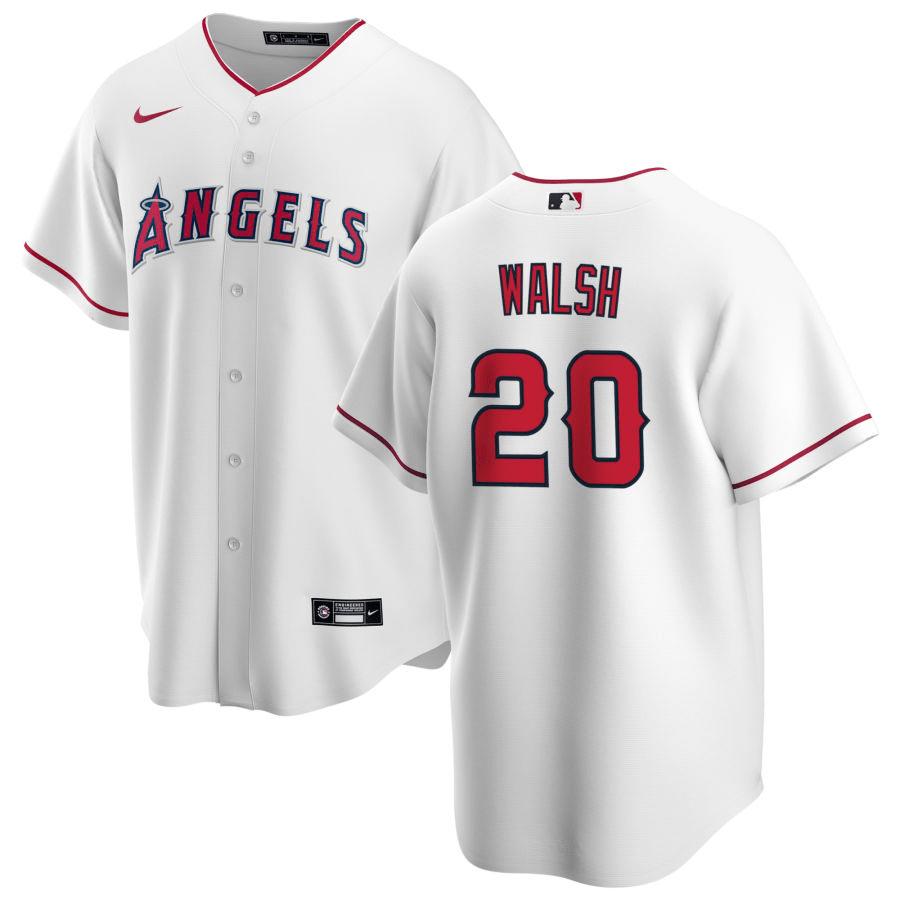 Jared Walsh Los Angeles Angels Home White Baseball Player Jersey —  Ecustomily