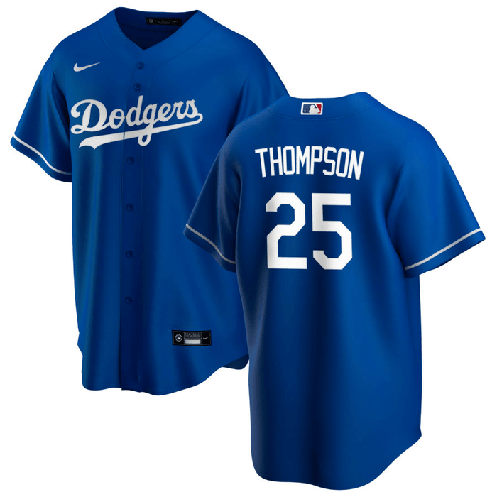 Trayce Thompson Los Angeles Dodgers Alternate Royal Baseball Player Je —  Ecustomily