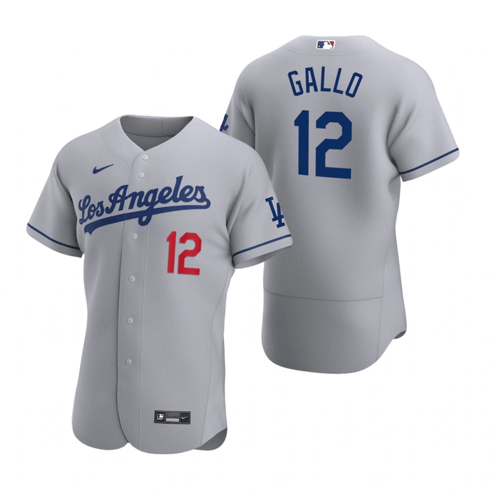 Joey Gallo Los Angeles Dodgers Road Gray Baseball Player Jersey