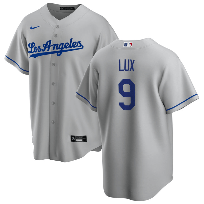 Gavin Lux Los Angeles Dodgers Road Gray Baseball Player Jersey