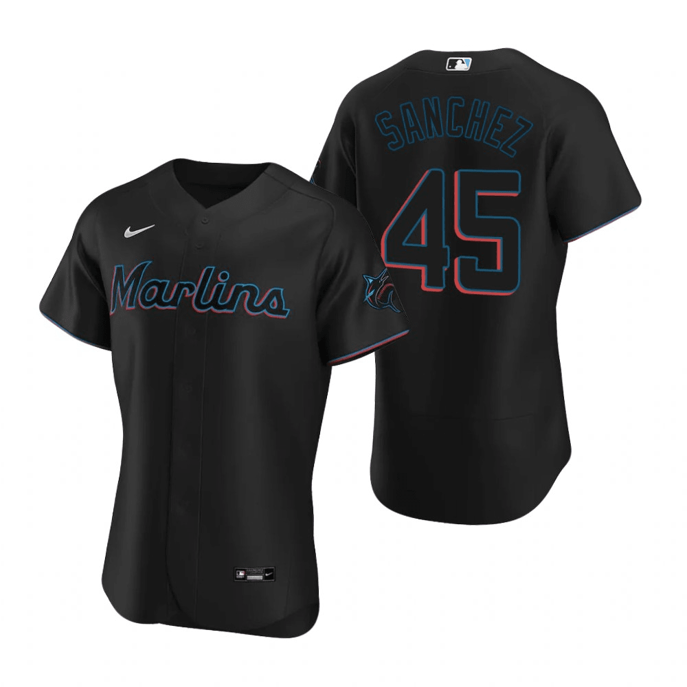 Sixto Sanchez Miami Marlins Home White Baseball Player Jersey — Ecustomily