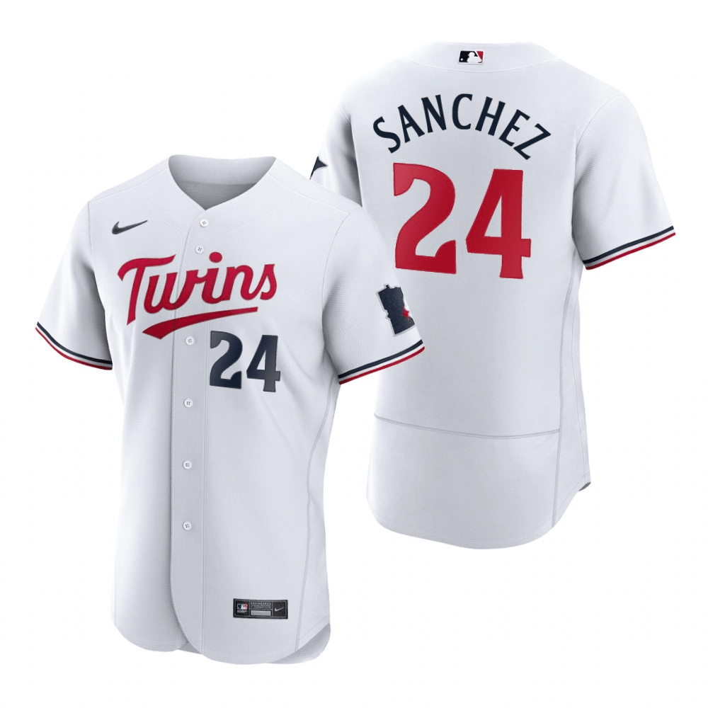 2022 Minnesota Twins: Game-used Home White Gary Sanchez Jersey