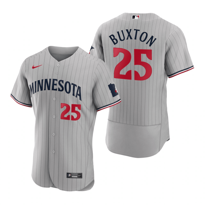 Byron Buxton Minnesota Twins 2023 Road Gray Baseball Player Jersey —  Ecustomily
