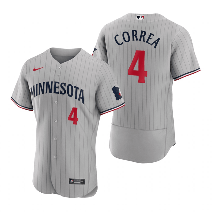 Carlos Correa Minnesota Twins 2023 Road Gray Baseball Player