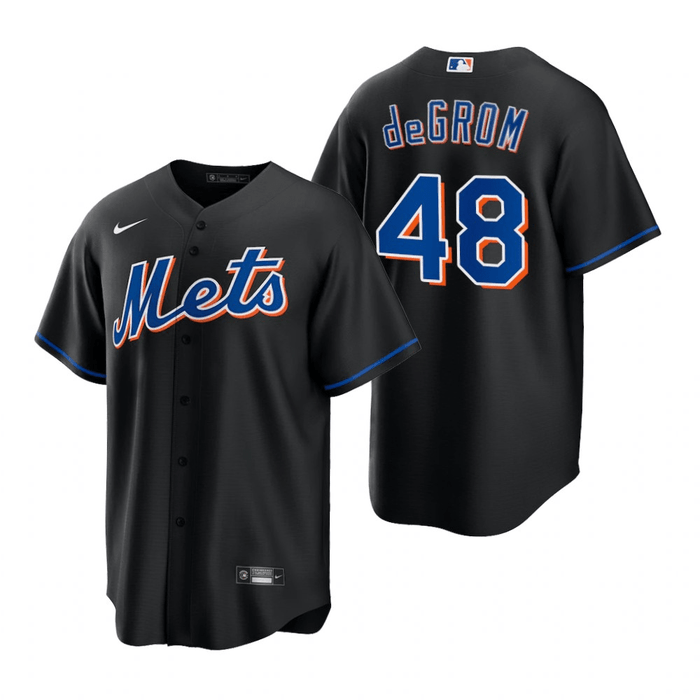 Jacob deGrom New York Mets Alternate Black Baseball Player Jersey