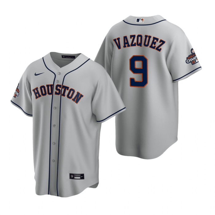 Christian Vazquez Houston Astros 2022 World Series Champions Gray