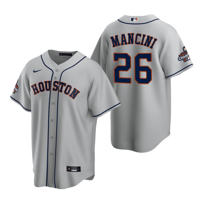 Trey Mancini Houston Astros 2022 World Series Gray Baseball Player